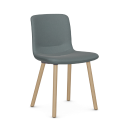 VITRA chaise HAL SOFT WOOD en tissu Credo
