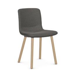 VITRA chaise HAL SOFT WOOD en tissu Credo