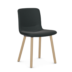 VITRA chaise HAL SOFT WOOD en tissu Credo
