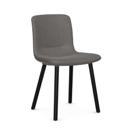 VITRA chaise HAL SOFT WOOD en tissu Credo