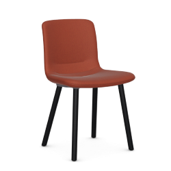 VITRA chaise HAL SOFT WOOD en tissu Credo