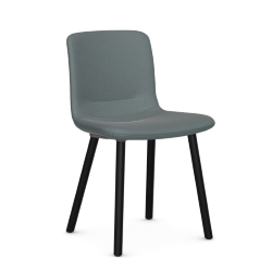 VITRA chaise HAL SOFT WOOD en tissu Credo