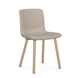 VITRA chaise HAL SOFT WOOD en tissu Dumet