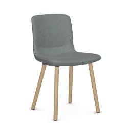 VITRA chaise HAL SOFT WOOD en tissu Dumet