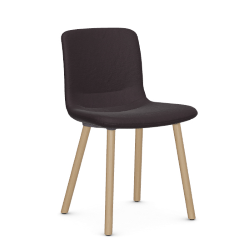 VITRA chaise HAL SOFT WOOD en tissu Dumet