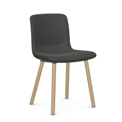 VITRA chaise HAL SOFT WOOD en tissu Dumet