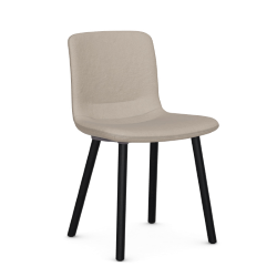 VITRA chaise HAL SOFT WOOD en tissu Dumet