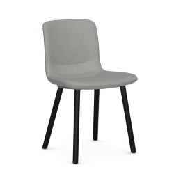 VITRA chaise HAL SOFT WOOD en tissu Dumet