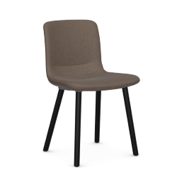 VITRA chaise HAL SOFT WOOD en tissu Dumet