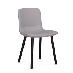 VITRA chaise HAL SOFT WOOD en tissu Dumet