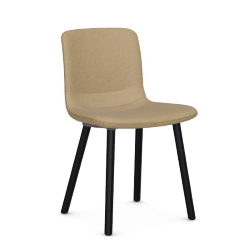 VITRA chaise HAL SOFT WOOD en tissu Dumet