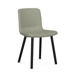 VITRA chaise HAL SOFT WOOD en tissu Dumet
