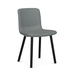 VITRA chaise HAL SOFT WOOD en tissu Dumet