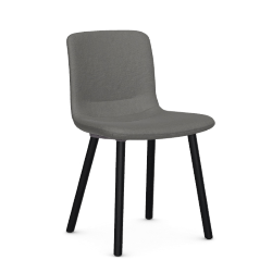 VITRA chaise HAL SOFT WOOD en tissu Dumet