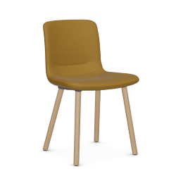 VITRA chaise HAL SOFT WOOD en tissu Volo