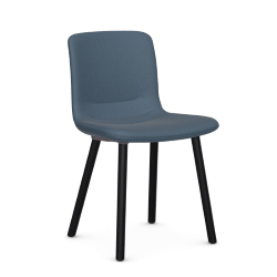 VITRA chaise HAL SOFT WOOD en tissu Volo