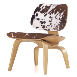 VITRA chaise longue Plywood LCW Calf's Skin