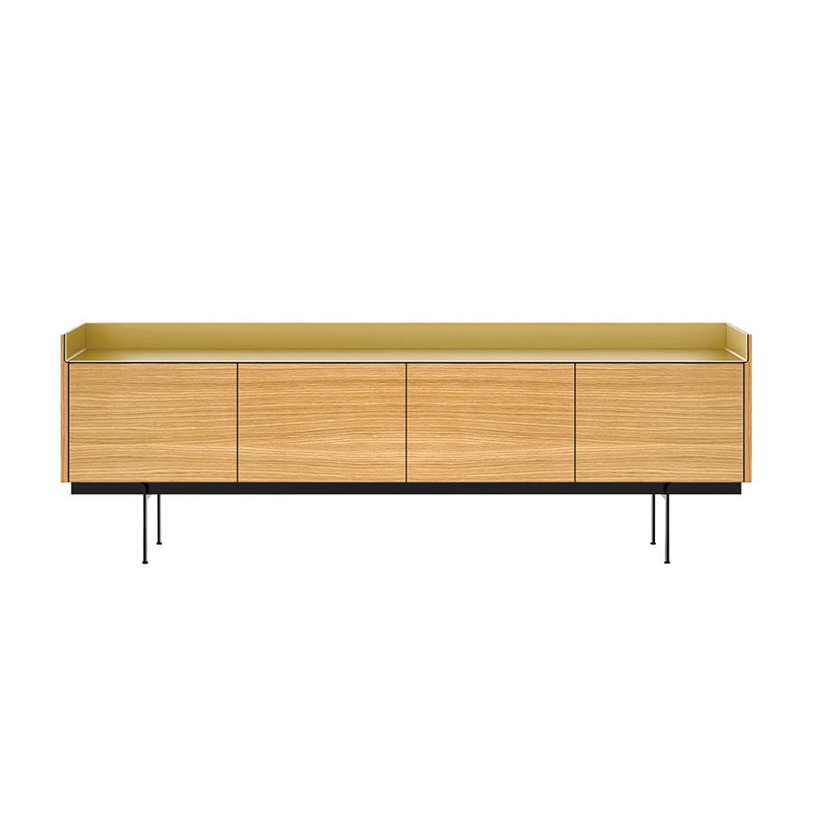 PUNT MOBLES sideboard furniture STOCKHOLM 4 doors STKH01 with H 29 cm base