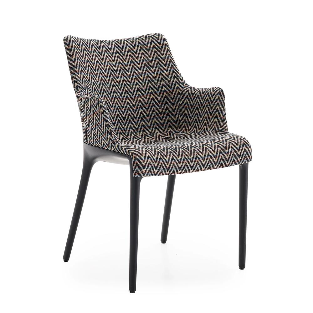 KARTELL chaise avec accoudoirs ELEGANZA NIA tissu MISSONI