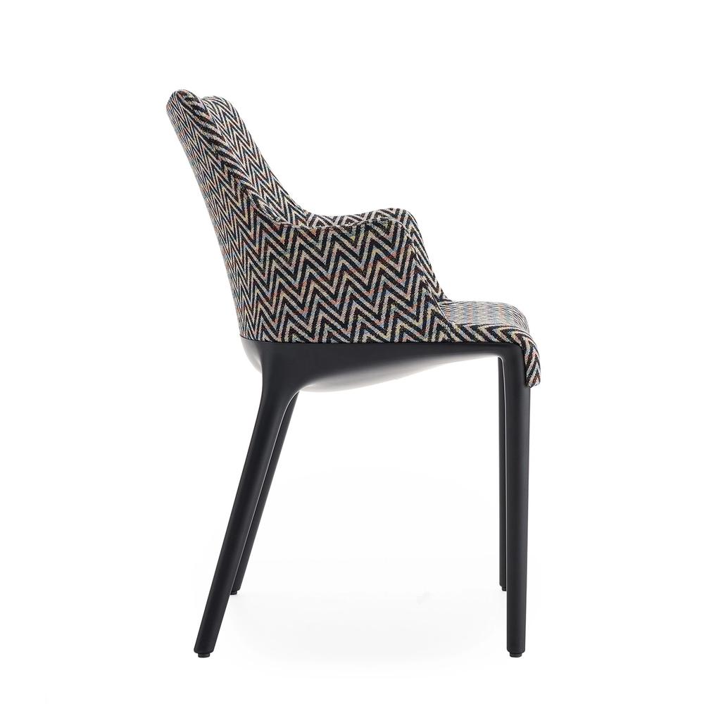 KARTELL chaise avec accoudoirs ELEGANZA NIA tissu MISSONI