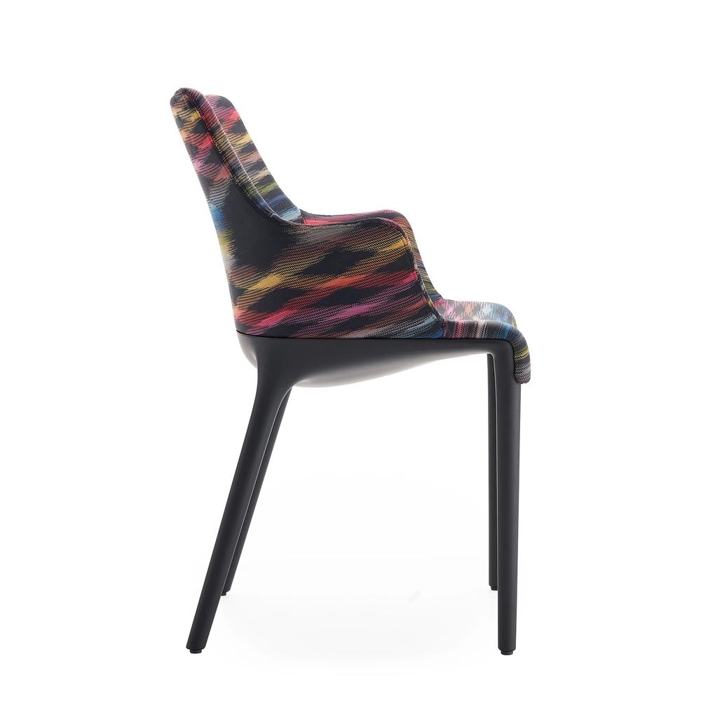 KARTELL chaise avec accoudoirs ELEGANZA NIA tissu MISSONI