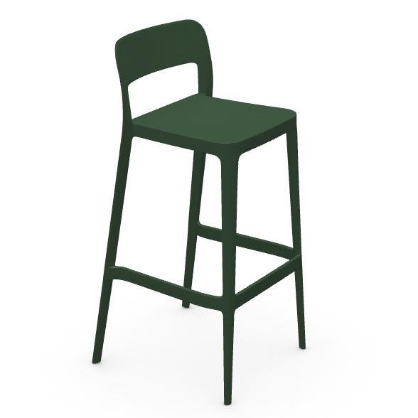 MIDJ set of 2 outdoor stools NENÈ H 75 cm