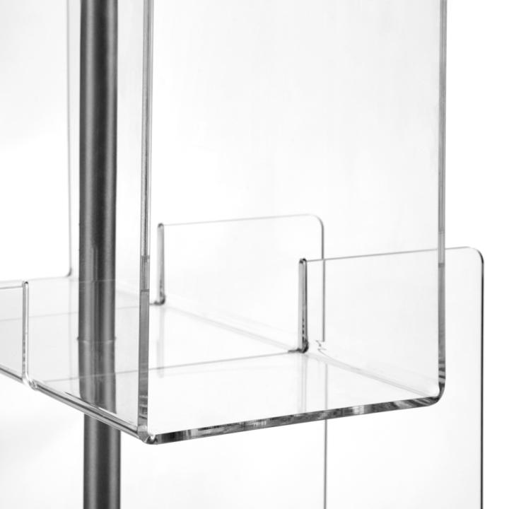 EMPORIUM vertical bookcase with swivel base BABELE