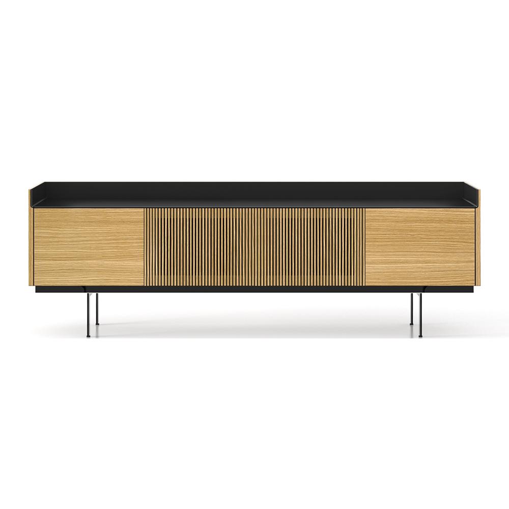 PUNT MOBLES sideboard furniture STOCKHOLM 4 doors STH403 with base H 29 cm