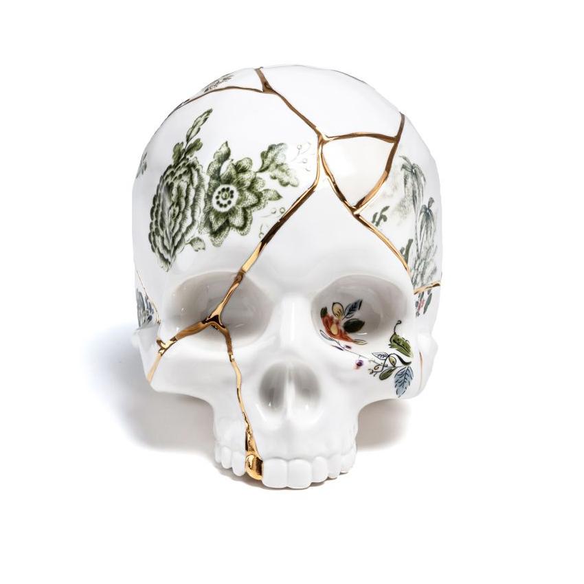 SELETTI human SKULL KINTSUGI