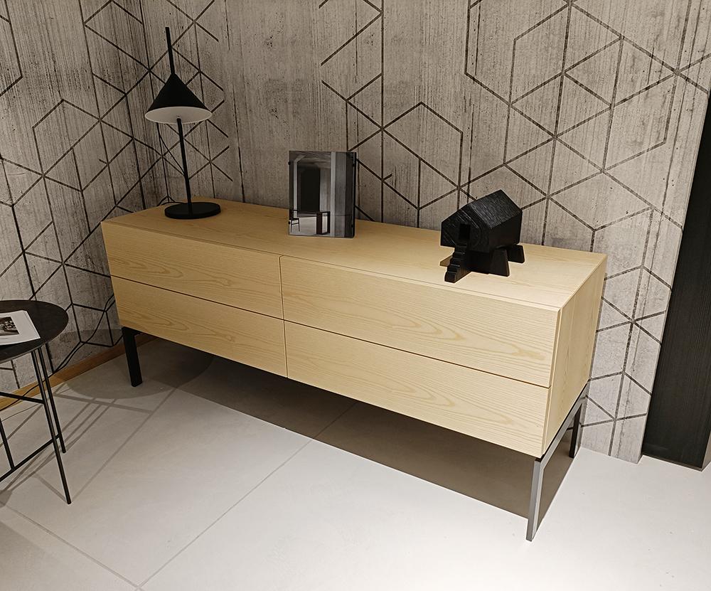 PORRO chest of drawers MODERN with 4 drawers 160 x 46 x H 66 cm [New product, for exhibition]