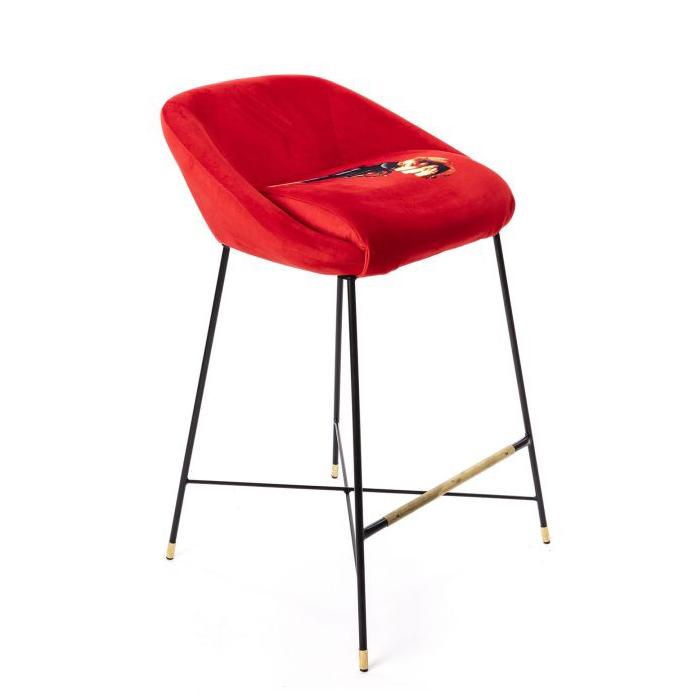 SELETTI upholstered TOILETPAPER STOOL