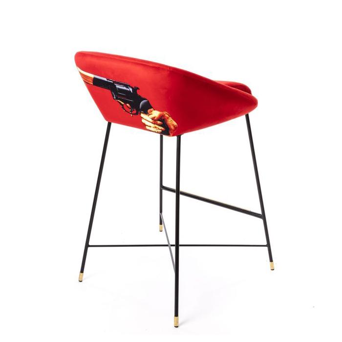 SELETTI upholstered TOILETPAPER STOOL