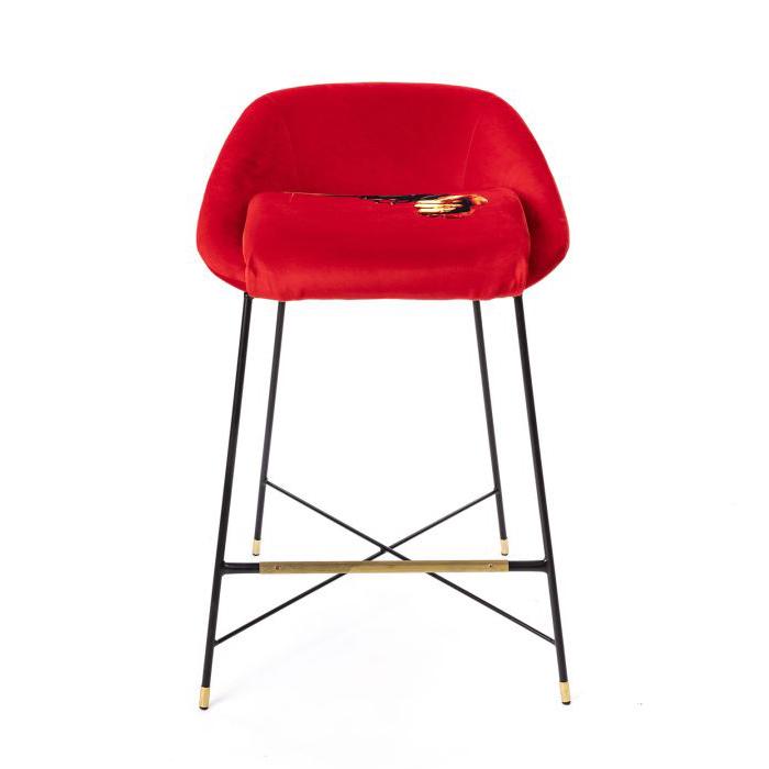 SELETTI upholstered TOILETPAPER STOOL