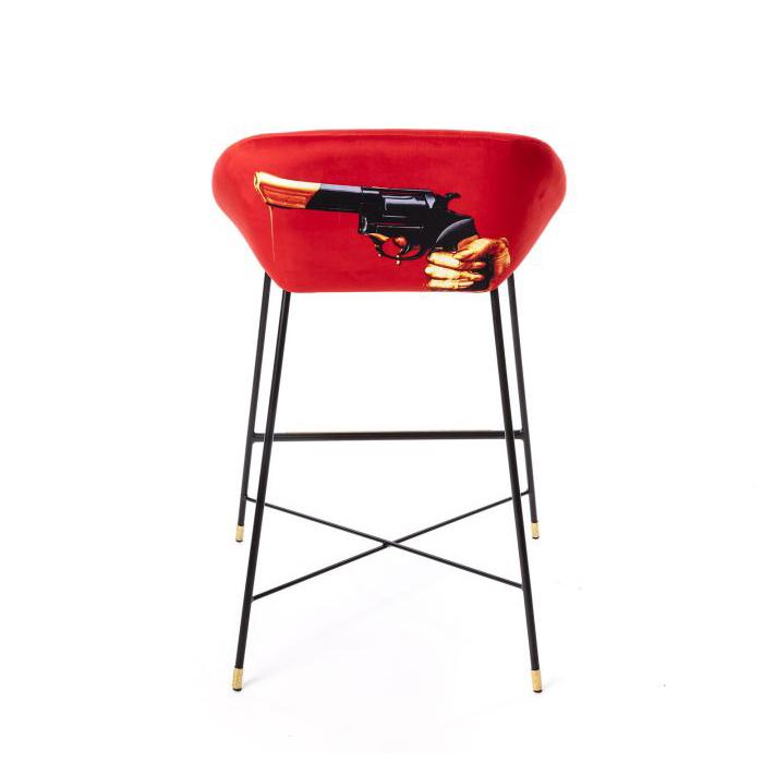 SELETTI upholstered TOILETPAPER STOOL