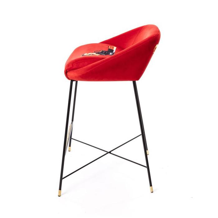 SELETTI upholstered TOILETPAPER STOOL