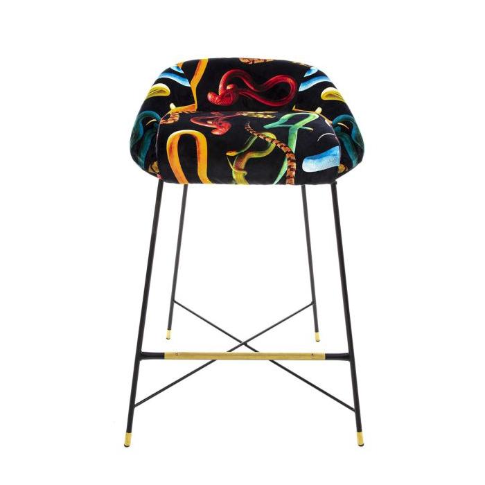 SELETTI upholstered TOILETPAPER STOOL