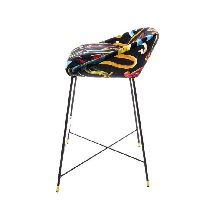 SELETTI upholstered TOILETPAPER STOOL