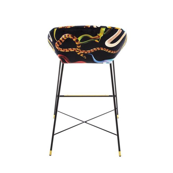 SELETTI upholstered TOILETPAPER STOOL