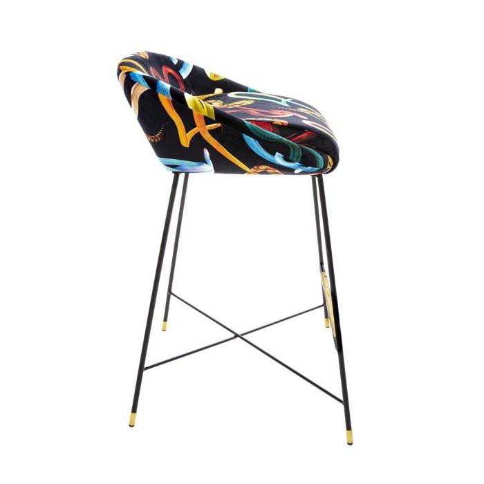 SELETTI upholstered TOILETPAPER STOOL