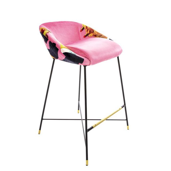 SELETTI upholstered TOILETPAPER STOOL