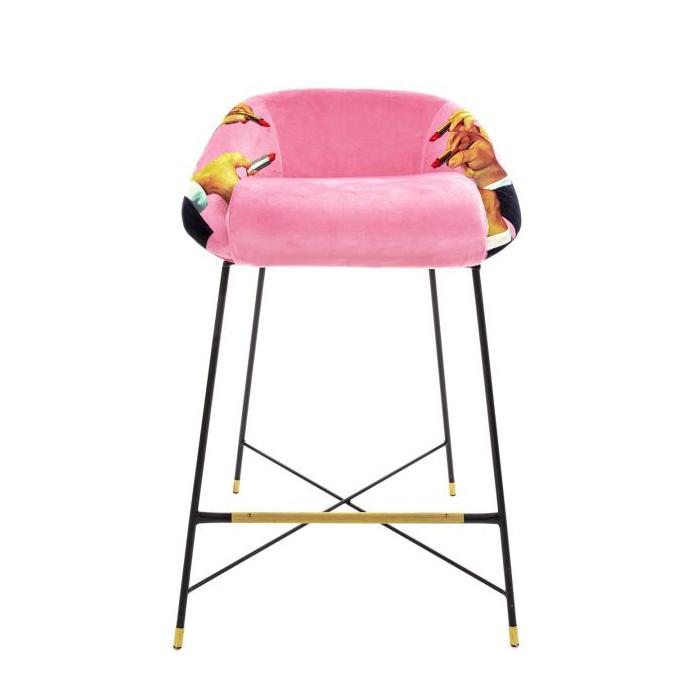 SELETTI upholstered TOILETPAPER STOOL