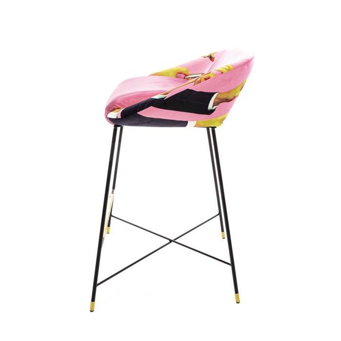 SELETTI upholstered TOILETPAPER STOOL