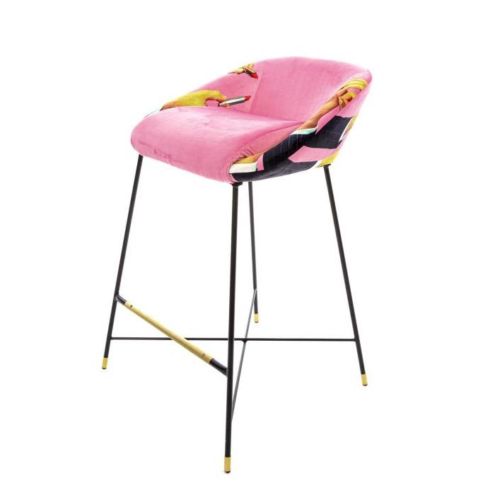 SELETTI upholstered TOILETPAPER STOOL