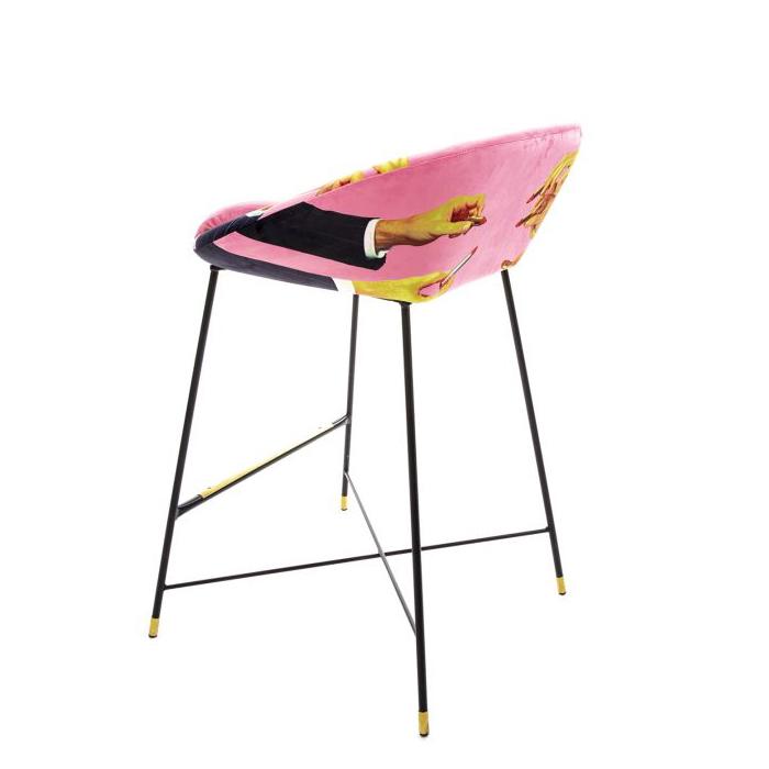 SELETTI upholstered TOILETPAPER STOOL