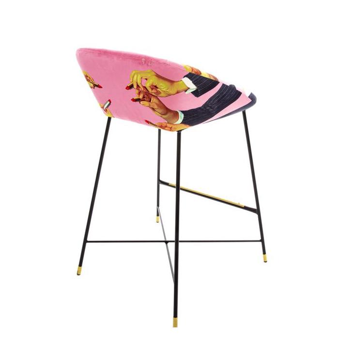 SELETTI upholstered TOILETPAPER STOOL