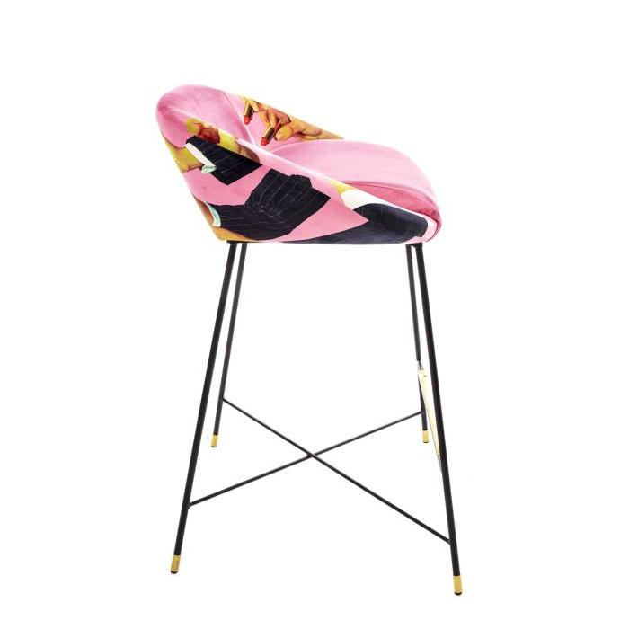 SELETTI upholstered TOILETPAPER STOOL