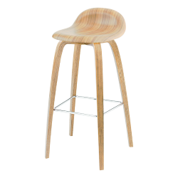 GUBI 3D BAR STOOL with wood base