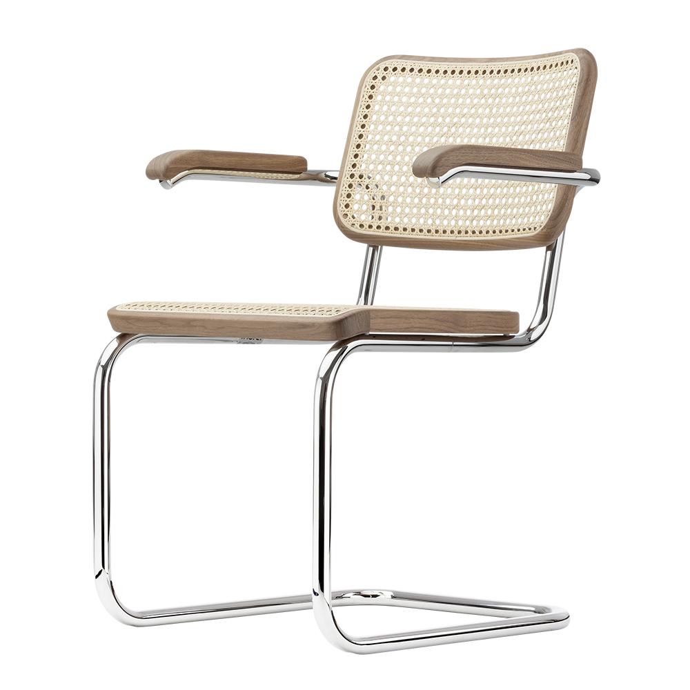 THONET cantilever chair with arms S 64 V