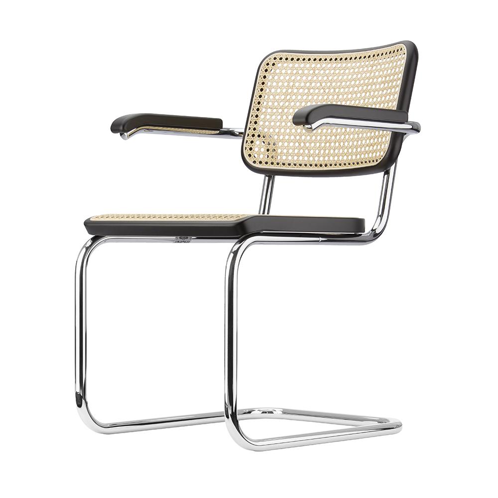 THONET cantilever chair with arms S 64 V