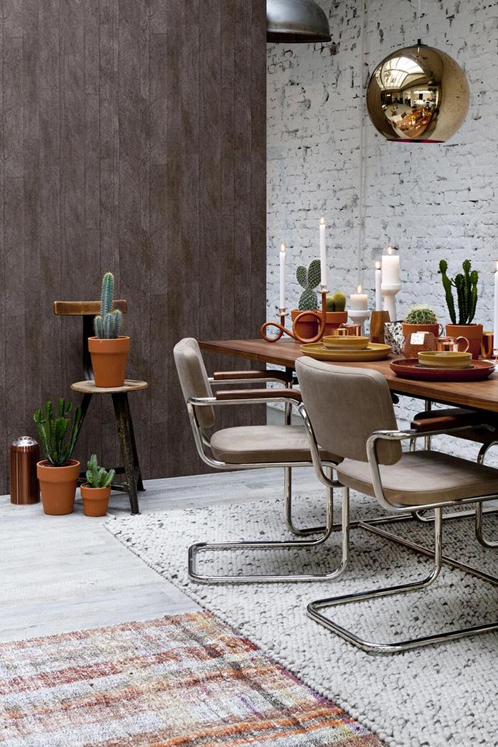 THONET cantilever chair S 64 PV with arms and full padding